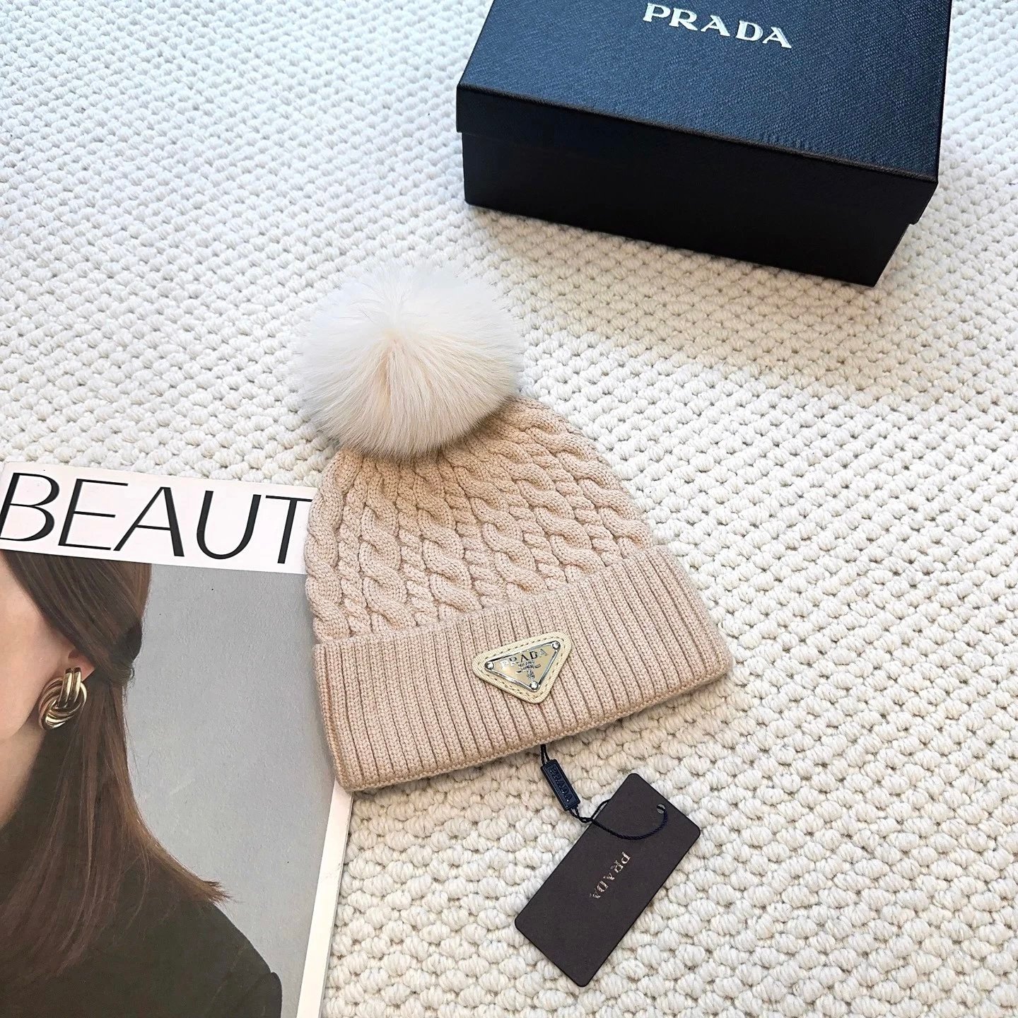 Prada Beanie/Scarf/Gloves
